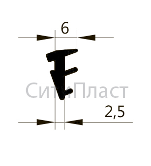 ТПУ 004, КПУ 02 Уплотнитель "ёлка"	 (300м)
