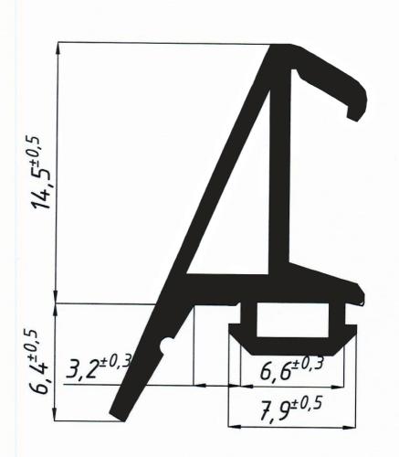 FRK 27.1 средний уплотнитель межкамерный  (100м)