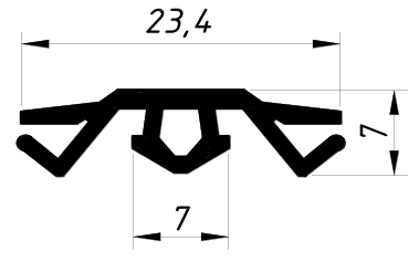 КПУ 67 Уплотнитель шва (250м)