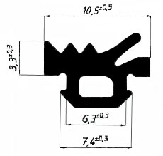 FRK 14 Внутренний уплотнитель заполнения EPDM (250м)