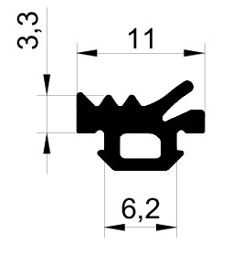 REG 001 Внутренний уплотнитель заполнения 300 м