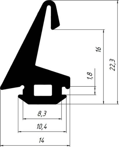 ТПУ 66015 средний уплотнитель (200м)