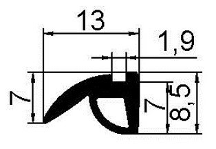 522010 Уплотнитель резиновый 300м