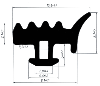 FRK 29 - 01 уплотнитель заполнения наружный (400м)