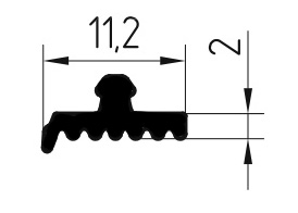 FRK 118 уплотнитель купольно-крышная система (550м)