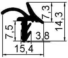 REG 105 уплотнитель  500 м