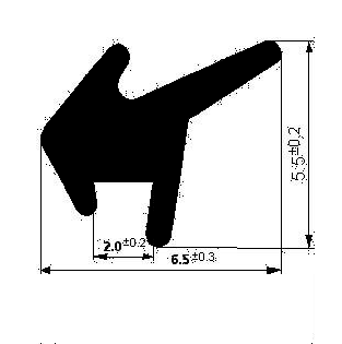 ТПУ 009 уплотнитель резиновый (500м)