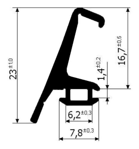 REG 011 средний уплотнитель межкамерный 100 м