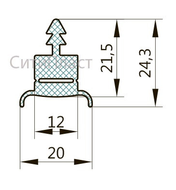 ТПУ 305 Уплотнитель структурного остекления (100м)-СитиПласт