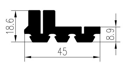 КПУ 221 Заглушка соединения ригеля со стойкой (50м)