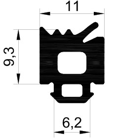 REG 004 Внутренний уплотнитель заполнения 100 м EPDM