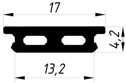 REG 041 Крышка структурного остекления  200 м
