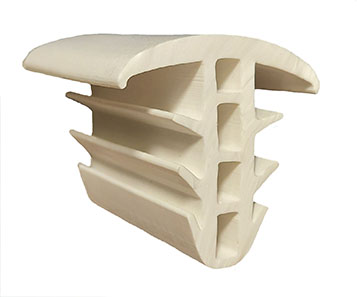 Уплотнитель блок-контейнеров 36х35х9 резина SEBS белый 