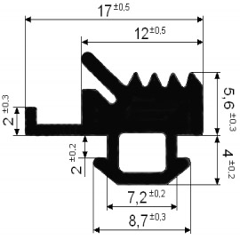 КПУ 206 Внутренний заполнения  с канавкой (250)