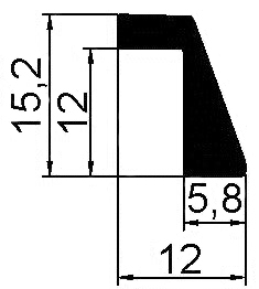 МПУ 640203 Уплотнитель резиновый 200м
