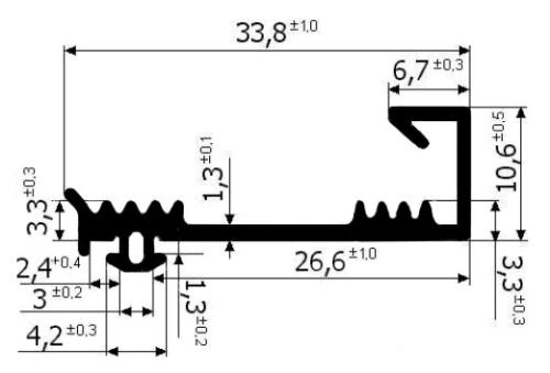 REG 044 уплотнитель (75м)	