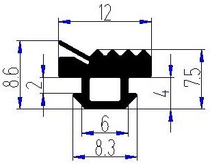 ТПУ 6001 Внутренний уплотнитель заполнения 3,5 мм (300м)