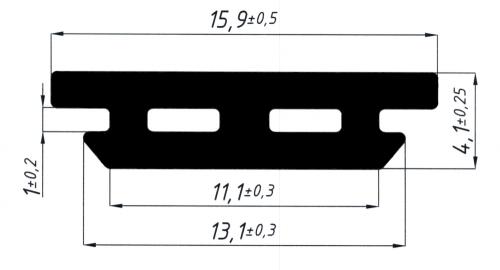 ТПУ 308 Крышка структурного остекления (250м)