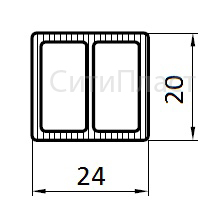 Спейсер 20 х 24 мм