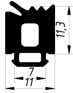 KDR 165 Внутренний уплотнитель заполнения 150м