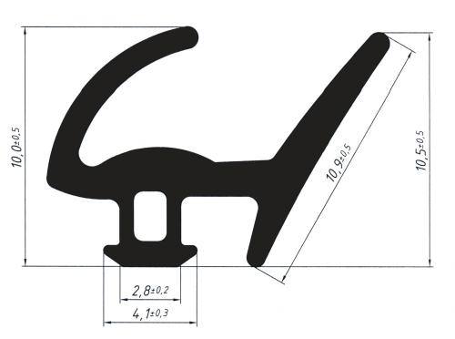 FRK 106 уплотнитель притвора (300м)