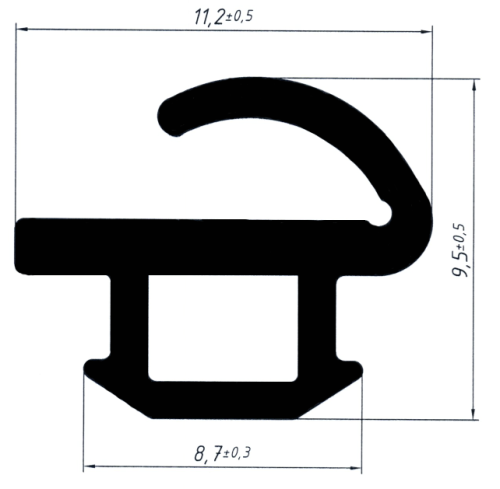 КПУ 215 Уплотнитель притвора дверей