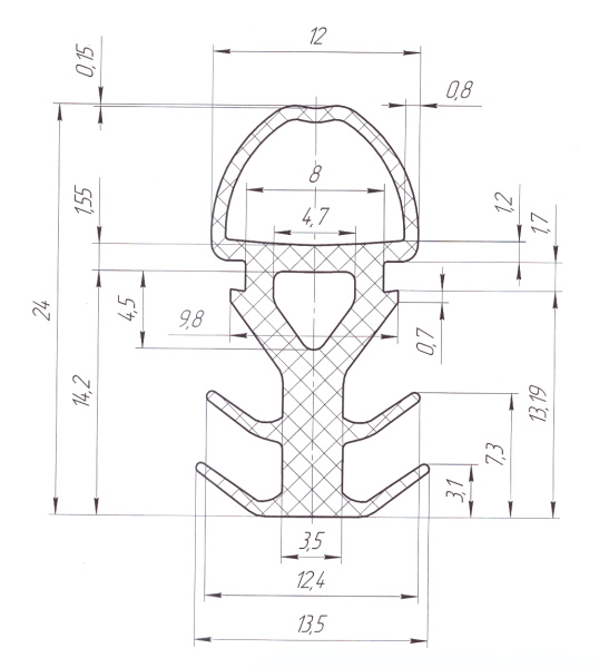 для модульных гостиниц уплотнитель