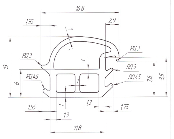  уплотнитель для модульных строительных конструкций