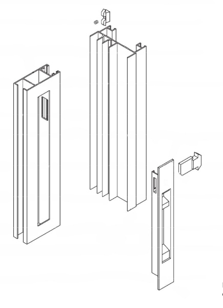 8Cl/27 Ручка-защелка черная