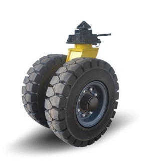 Колесо большегрузное 9000 кг протекторная резина СВЕРХМОЩНОЕ двойное, (для контейнеров) K88222-ISTD-SR