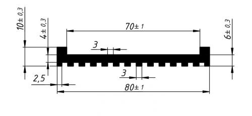 Подкладка для крепления кабеля
