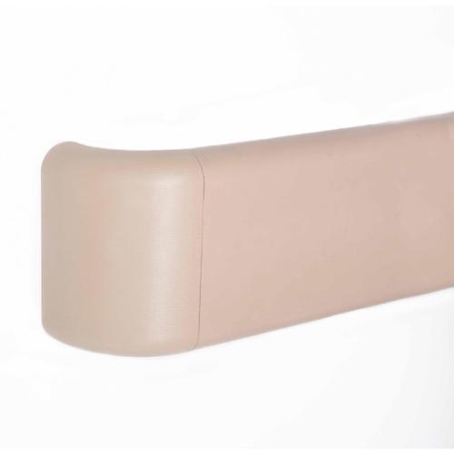 Поручень-отбойник на алюминиевом профиле с амортизатором 140х4000мм