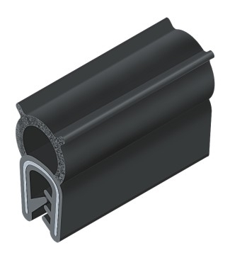 Самозажимной пазовый с металлокордом для металлической кромки 1-3,5 мм