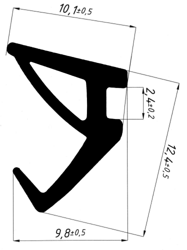 03 30 26 Уплотнитель штапика (200 м)