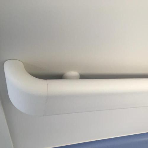 Поручень-отбойник на виниловом профиле для защиты стен 140х4000мм