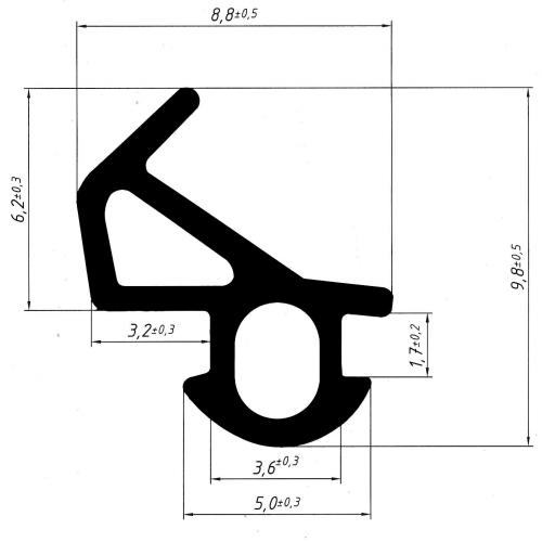 Уплотнитель камерный для пластиковых окон REHAU