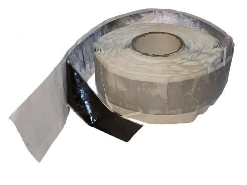 Бутиловая лента металлизированная  40*1,0мм, 24 м рулон