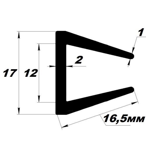 УС- 01-12 Уплотнитель п-образный 12мм