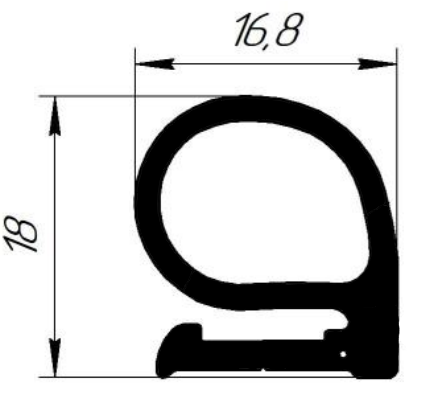 Уплотнитель порога универсальный РКИ - 98