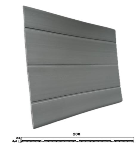 Доска отбойная 200 мм из мягкого ПВХ, цвет серый RAL7040
