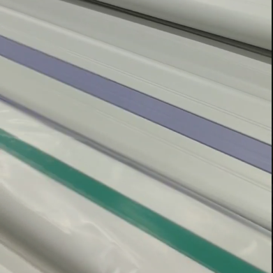 Отбойник-поручень на виниловом каркасе с декоративной вставкой 145*4000 мм