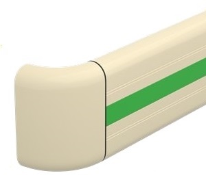 Поручень-отбойник ПВХ 140х4000 мм с декоративной вставкой