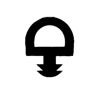 Уплотнитель для отбойной доски резиновый (200м)