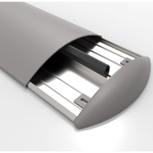 Отбойник на алюминиевом каркасе полукруглый 200*4000 мм