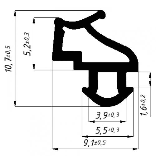 КВЕ 229 уплотнитель притворный