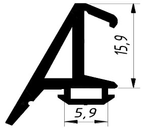 REG 045 средний уплотнитель межкамерный  150 м