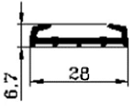Уплотнитель хомутов шир. 25 мм