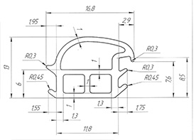 Чертеж уплотнителя