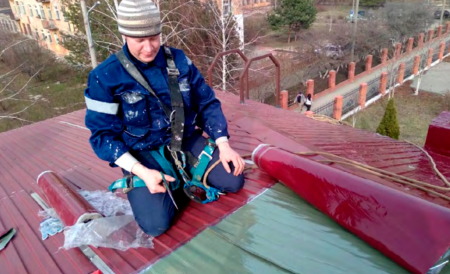 Безбитумная самоклеящаяся рулонная кровля