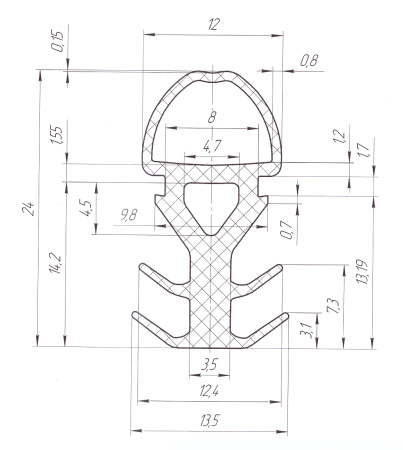 для модульных гостиниц уплотнитель